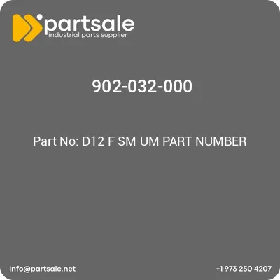 d12-f-sm-um-part-number