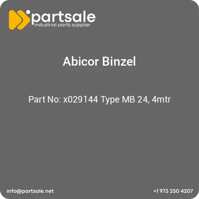 abicor-binzel-x029144-type-mb-24-4mtr