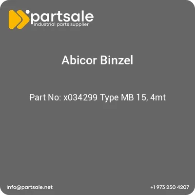 abicor-binzel-x034299-type-mb-15-4mt