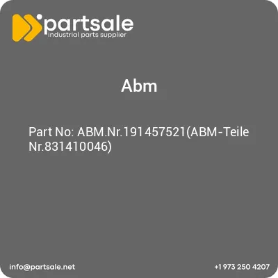 abmnr191457521abm-teile-nr831410046