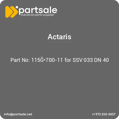 actaris-115g700-11-for-ssv-033-dn-40