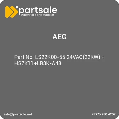 aeg-ls22k00-55-24vac22kw-hs7k11lr3k-a48