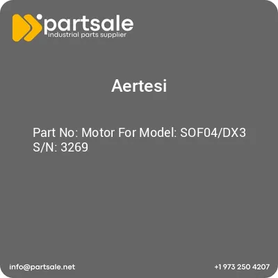 motor-for-model-sof04dx3-sn-3269