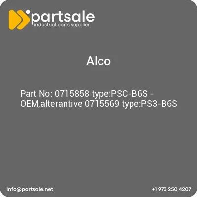 alco-0715858-typepsc-b6s-oemalterantive-0715569-typeps3-b6s