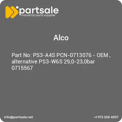 ps3-a4s-pcn-0713076-oem-alternative-ps3-w6s-290-230bar-0715567