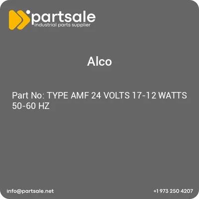 alco-type-amf-24-volts-17-12-watts-50-60-hz