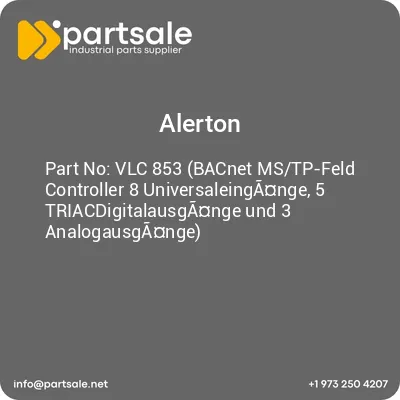 vlc-853-bacnet-mstp-feld-controller-8-universaleingange-5-triacdigitalausgange-und-3-analogausgange