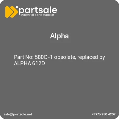 580d-1-obsolete-replaced-by-alpha-612d