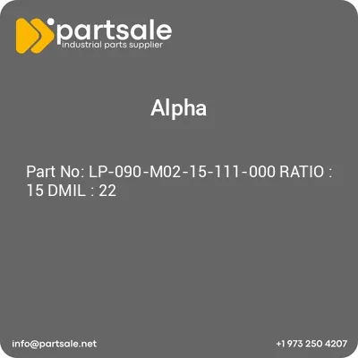 alpha-lp-090-m02-15-111-000-ratio-15-dmil-22