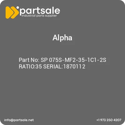 alpha-sp-075s-mf2-35-1c1-2s-ratio35-serial1870112