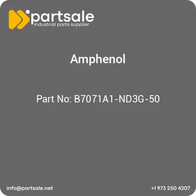 amphenol-b7071a1-nd3g-50