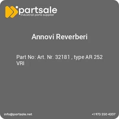 art-nr-32181-type-ar-252-vri