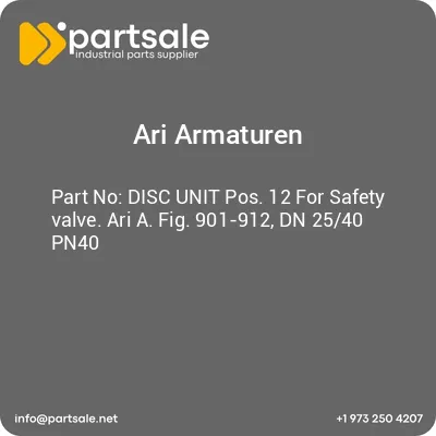 ari-armaturen-disc-unit-pos-12-for-safety-valve-ari-a-fig-901-912-dn-2540-pn40