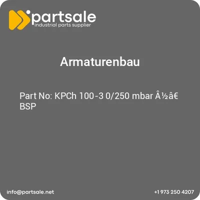 kpch-100-3-0250-mbar-a12a-bsp