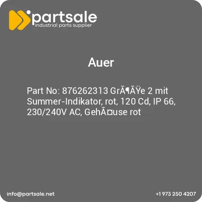 auer-876262313-graaye-2-mit-summer-indikator-rot-120-cd-ip-66-230240v-ac-gehause-rot