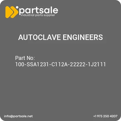 autoclave-engineers-100-ssa1231-c112a-22222-1j2111