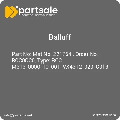 balluff-mat-no-221754-order-no-bcc0cc0-type-bcc-m313-0000-10-001-vx43t2-020-c013