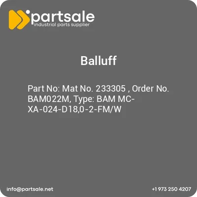 balluff-mat-no-233305-order-no-bam022m-type-bam-mc-xa-024-d180-2-fmw