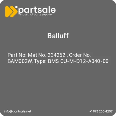 balluff-mat-no-234252-order-no-bam002w-type-bms-cu-m-d12-a040-00