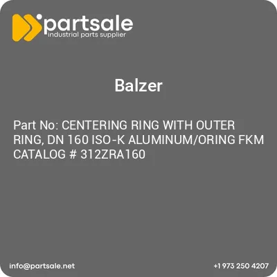 balzer-centering-ring-with-outer-ring-dn-160-iso-k-aluminumoring-fkm-catalog-312zra160