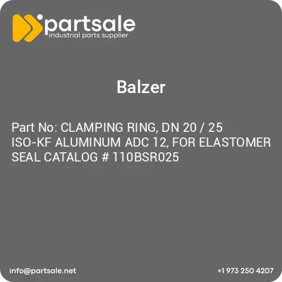 balzer-clamping-ring-dn-20-25-iso-kf-aluminum-adc-12-for-elastomer-seal-catalog-110bsr025