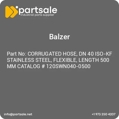 balzer-corrugated-hose-dn-40-iso-kf-stainless-steel-flexible-length-500-mm-catalog-120swn040-0500