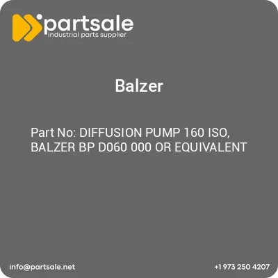 diffusion-pump-160-iso-balzer-bp-d060-000-or-equivalent