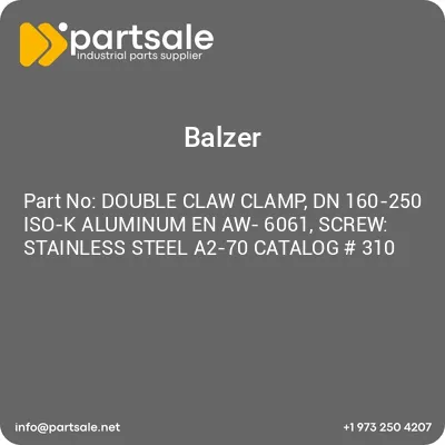 balzer-double-claw-clamp-dn-160-250-iso-k-aluminum-en-aw-6061-screw-stainless-steel-a2-70-catalog-310