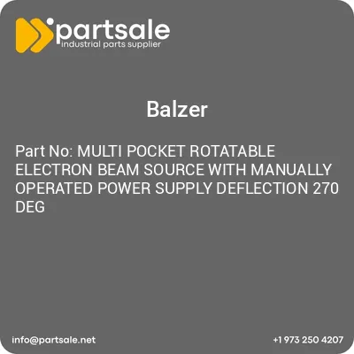 multi-pocket-rotatable-electron-beam-source-with-manually-operated-power-supply-deflection-270-deg