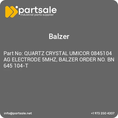 quartz-crystal-umicor-0845104-ag-electrode-5mhz-balzer-order-no-bn-645-104-t