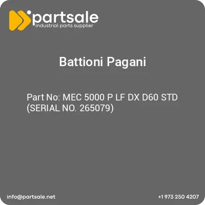 battioni-pagani-mec-5000-p-lf-dx-d60-std-serial-no-265079