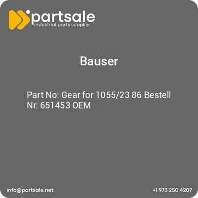 bauser-gear-for-105523-86-bestell-nr-651453-oem