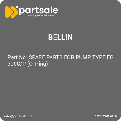 bellin-spare-parts-for-pump-type-eg-300cp-o-ring