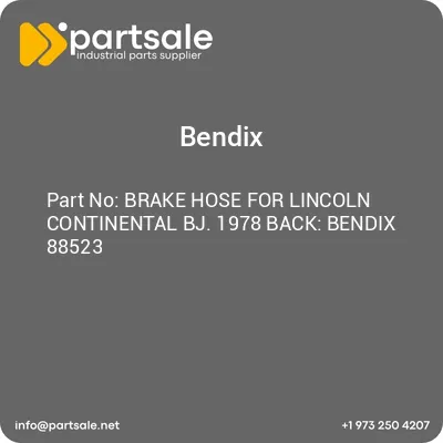 brake-hose-for-lincoln-continental-bj-1978-back-bendix-88523