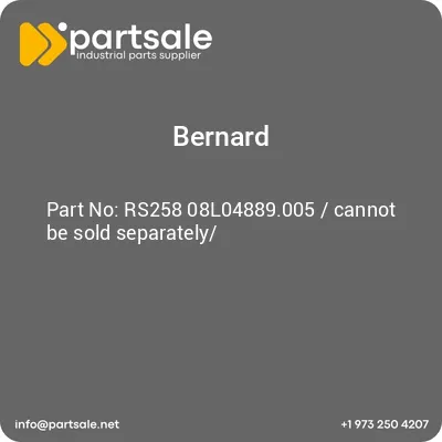 bernard-rs258-08l04889005-cannot-be-sold-separately