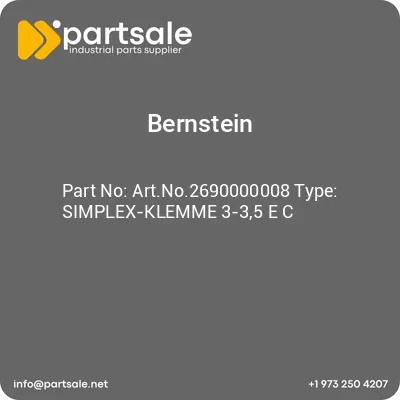 bernstein-artno2690000008-type-simplex-klemme-3-35-e-c