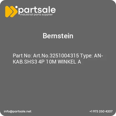 bernstein-artno3251004315-type-an-kabshs3-4p-10m-winkel-a