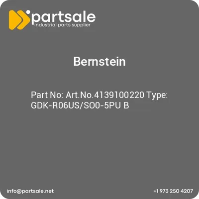 bernstein-artno4139100220-type-gdk-r06usso0-5pu-b
