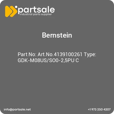 bernstein-artno4139100261-type-gdk-m08usso0-25pu-c