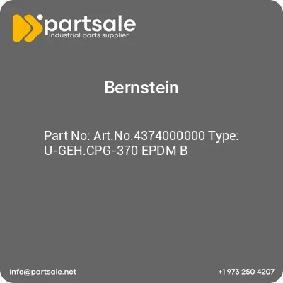 bernstein-artno4374000000-type-u-gehcpg-370-epdm-b