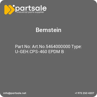 bernstein-artno5464000000-type-u-gehcps-460-epdm-b