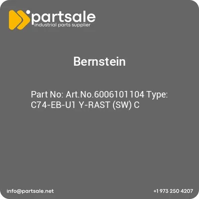 bernstein-artno6006101104-type-c74-eb-u1-y-rast-sw-c
