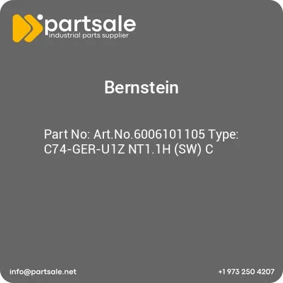 bernstein-artno6006101105-type-c74-ger-u1z-nt11h-sw-c