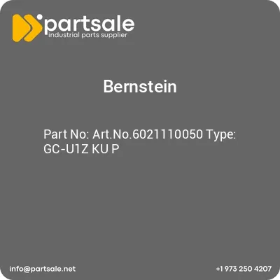 bernstein-artno6021110050-type-gc-u1z-ku-p