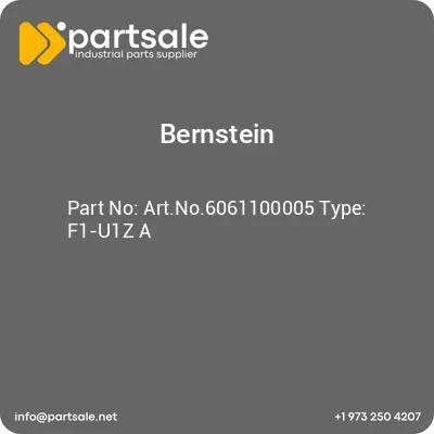 bernstein-artno6061100005-type-f1-u1z-a