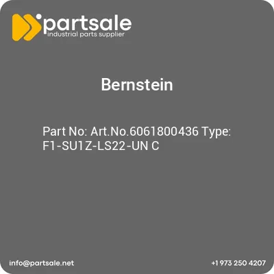 bernstein-artno6061800436-type-f1-su1z-ls22-un-c