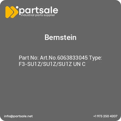 bernstein-artno6063833045-type-f3-su1zsu1zsu1z-un-c