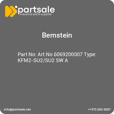 bernstein-artno6069200007-type-kfm2-su2su2-sw-a
