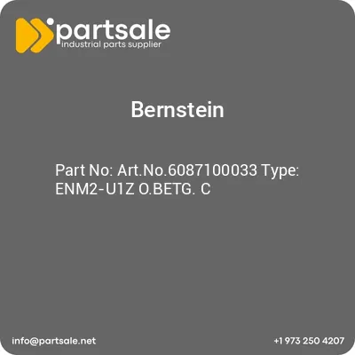 bernstein-artno6087100033-type-enm2-u1z-obetg-c