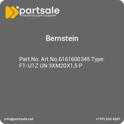 bernstein-artno6161600345-type-f1-u1z-un-3xm20x15-p